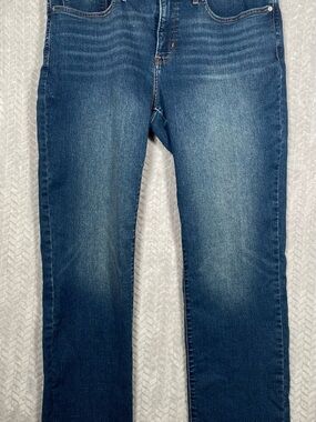 Levi’s 314 Shaping Straight Jeans 33/32 Blue Mid Rise Stretch Medium Wash Denim